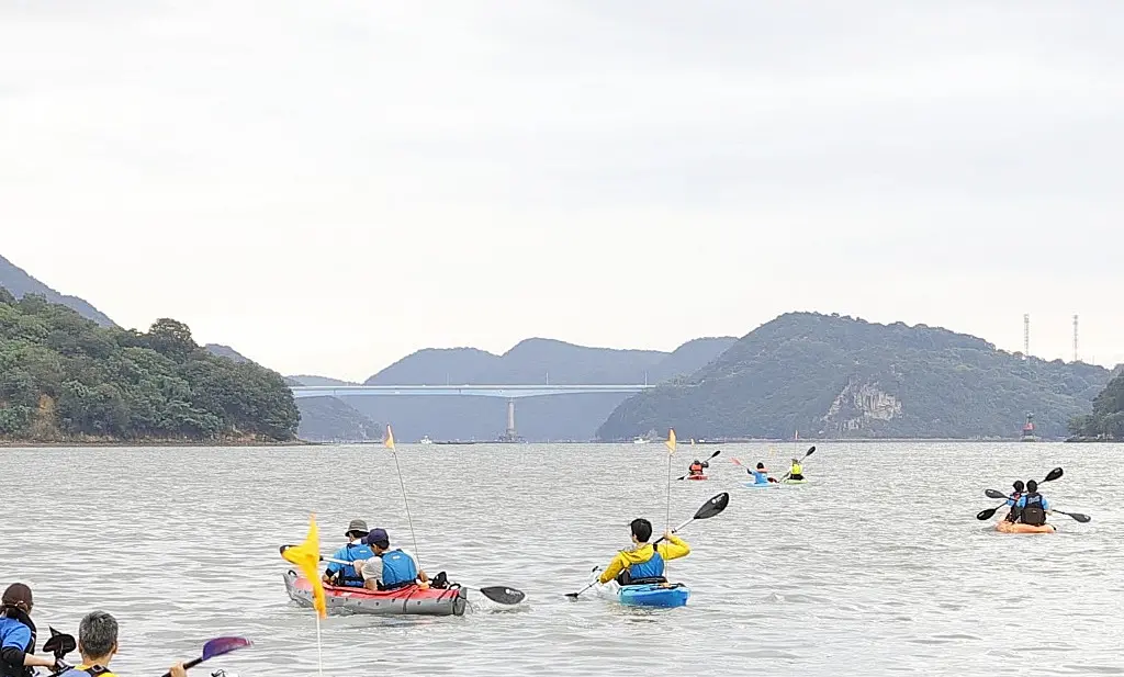 瀬戸内でシーカヤックツーリング