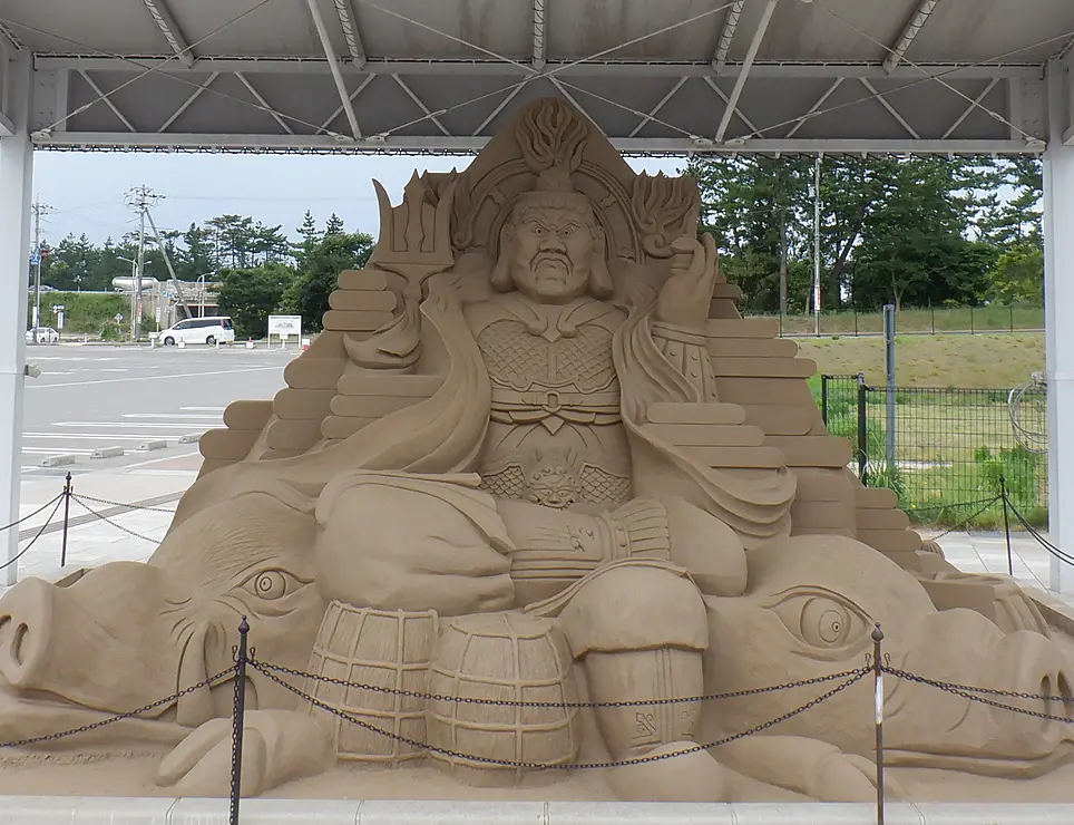 砂像の展示