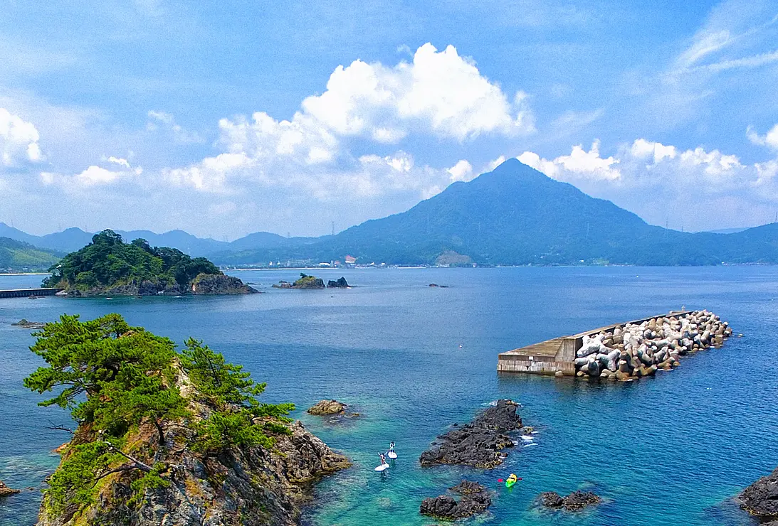 若狭湾と青葉山