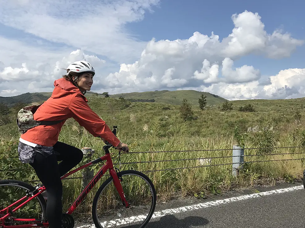 秋吉台をサイクリング