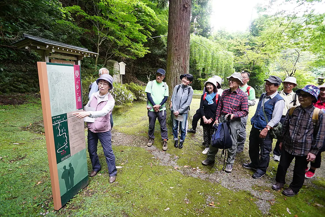 ガイドが解説している様子