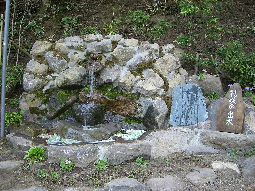 岩から湧き出る出水