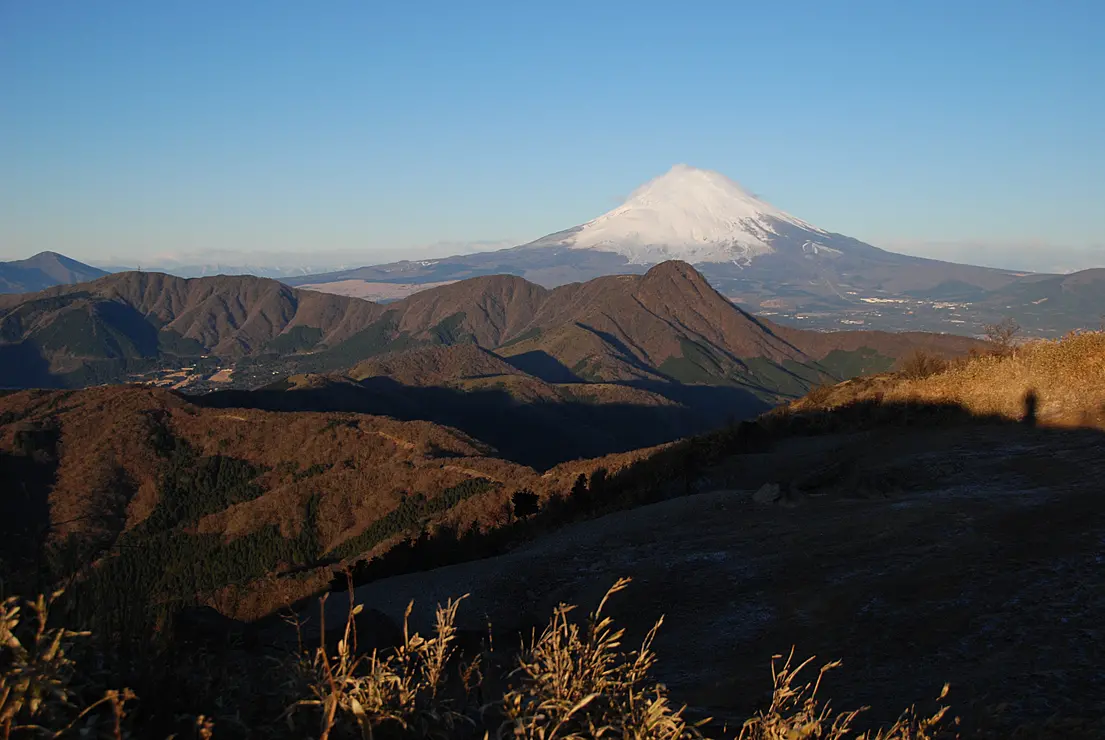 箱根の外輪山から見た富士山