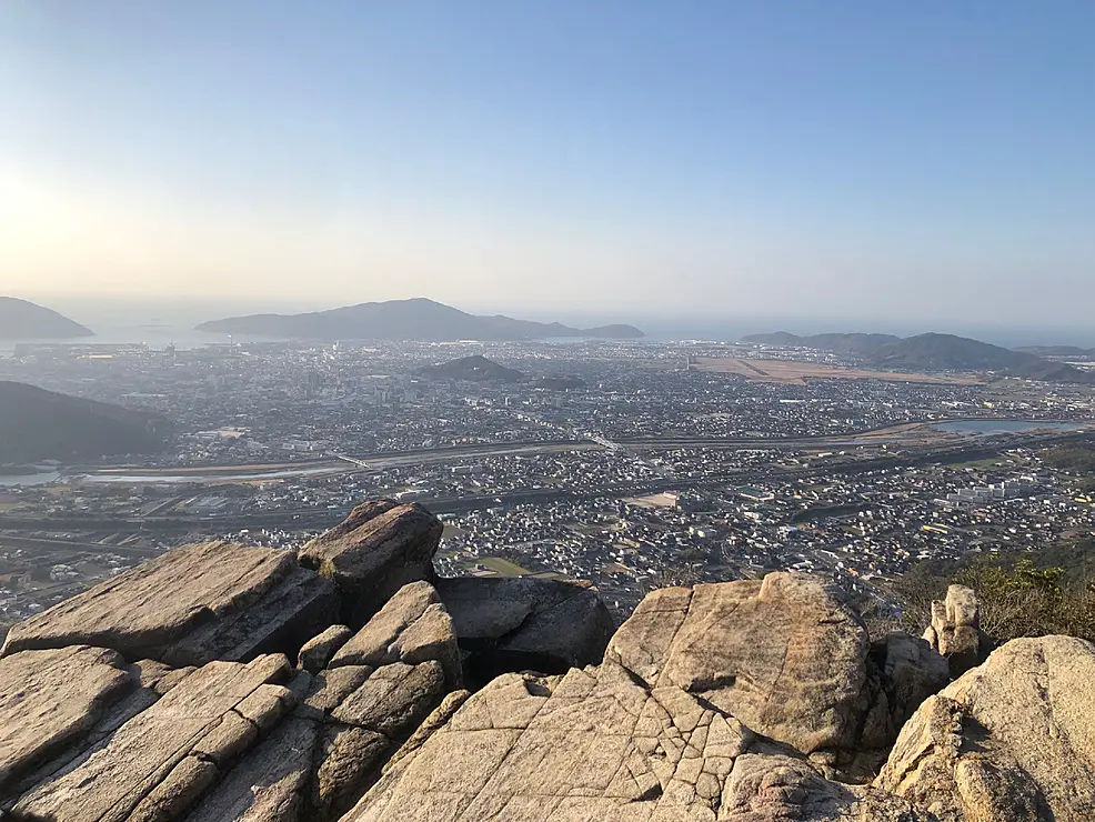 右田ヶ岳山頂の絶景