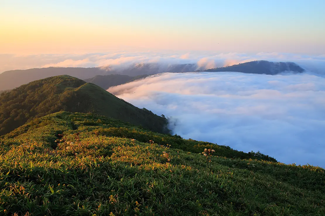 ピンネシリ山頂から望む雲海