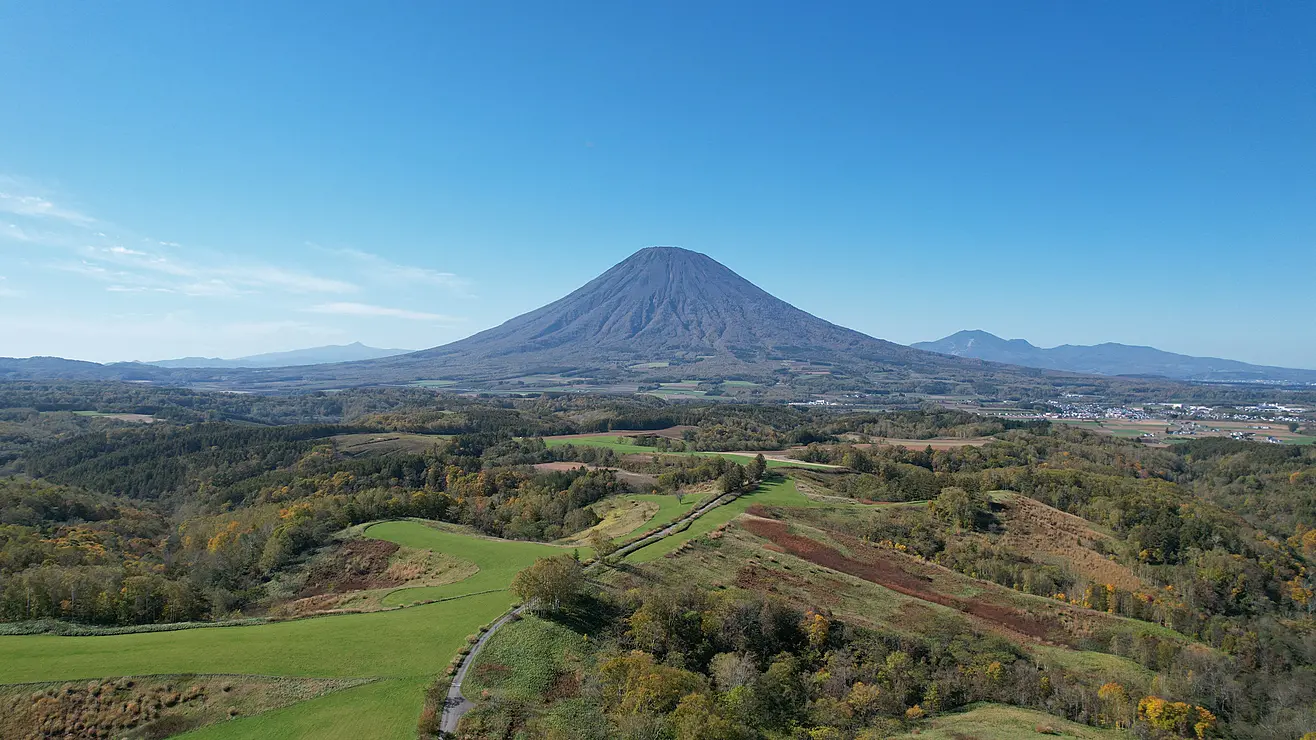 京極町から見た羊蹄山の眺望