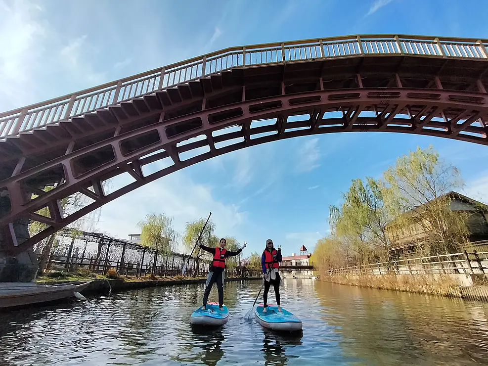 SUPを楽しむ様子