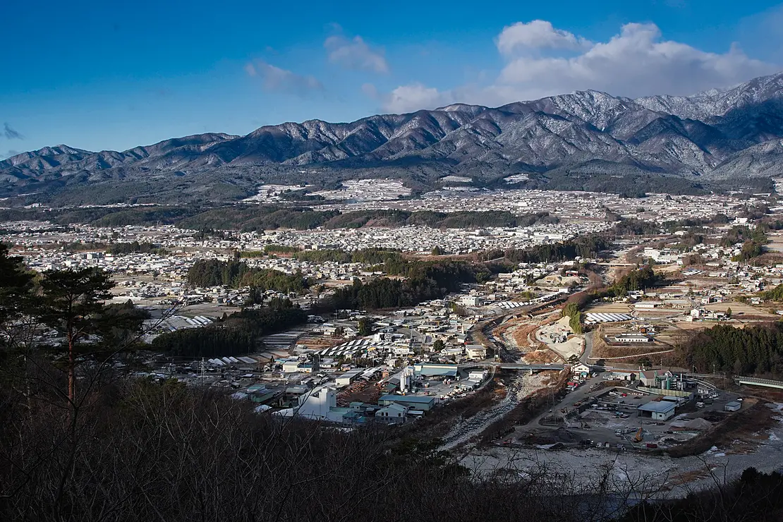 松川町の全景