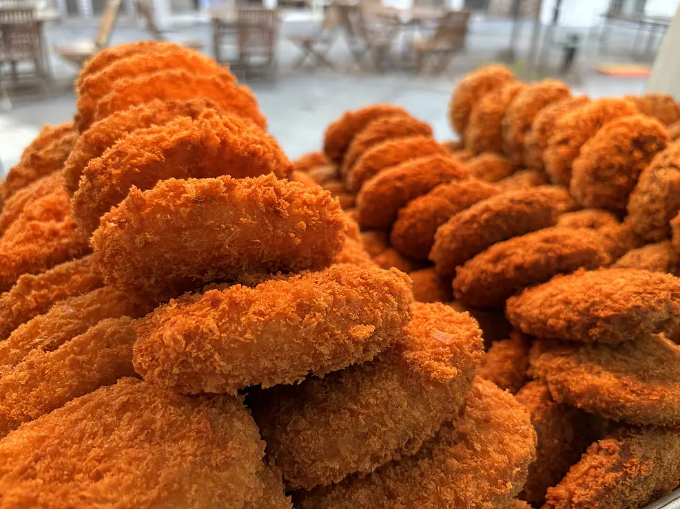 大量のコロッケ