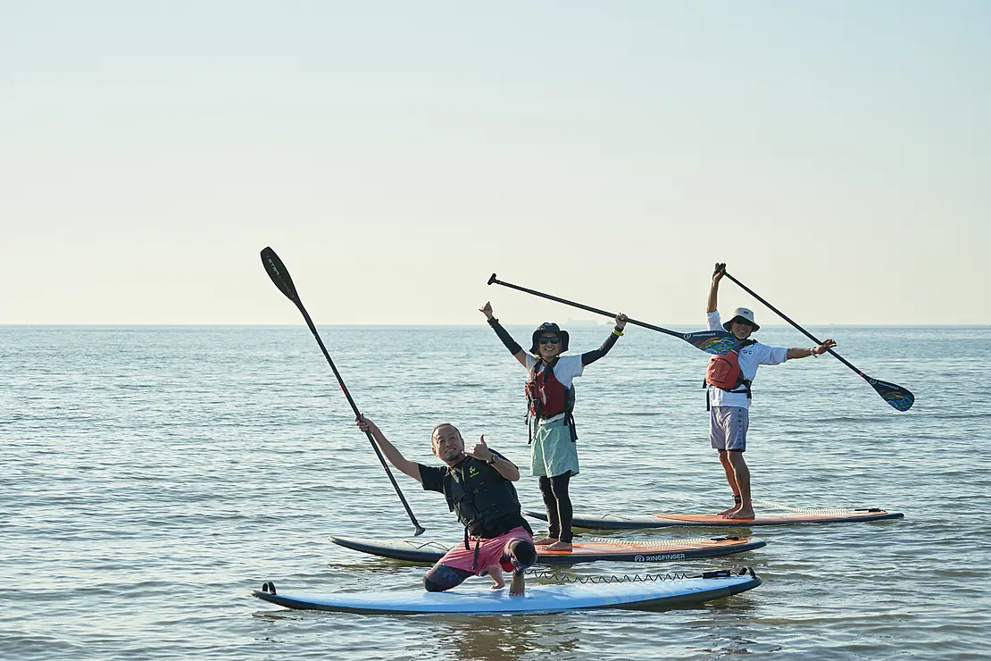 SUPを楽しむ様子