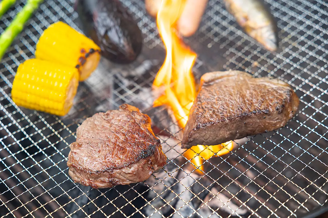 飛騨牛と鮎のBBQ
