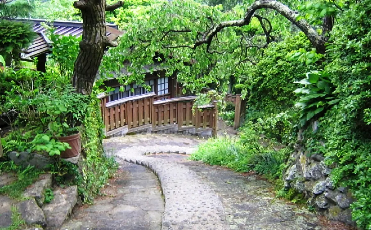 石畳の石段