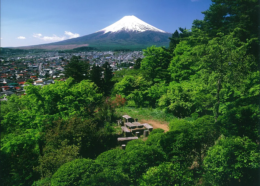 富士見孝徳公園から望む富士山