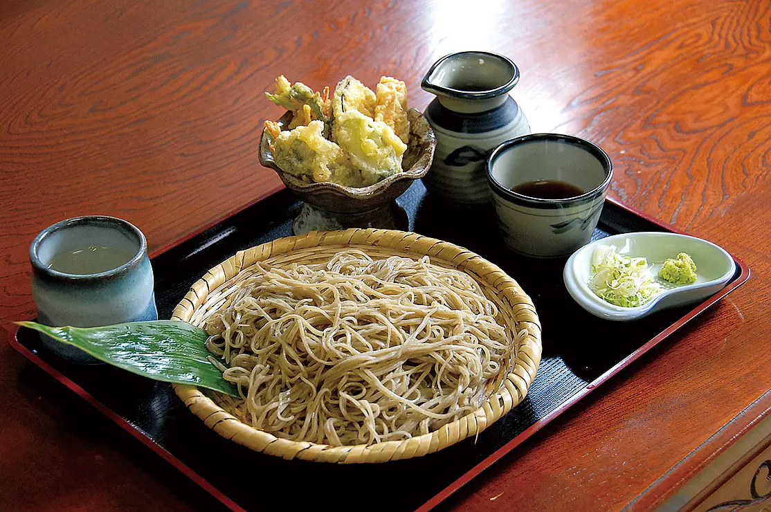 もりそばと天ぷら