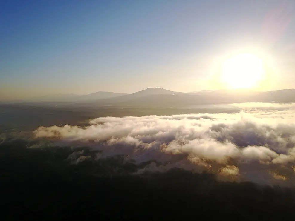雲海と朝日