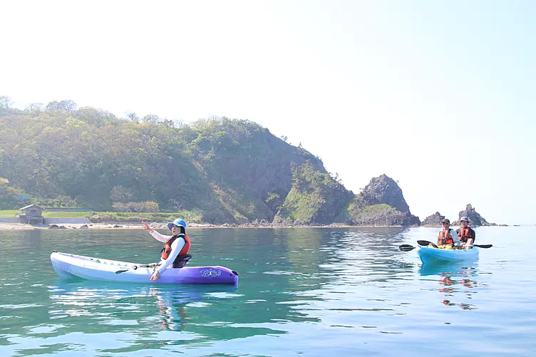 シーカヤックで島を一周