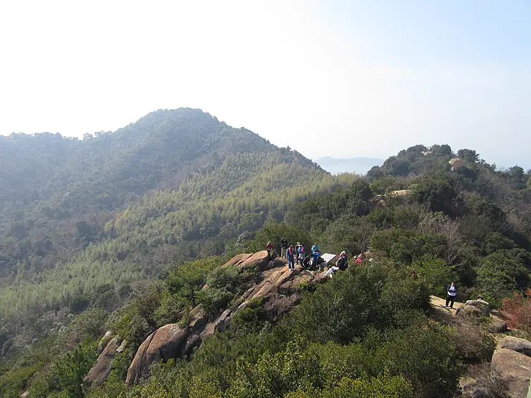 上空から見たトレッキングルート
