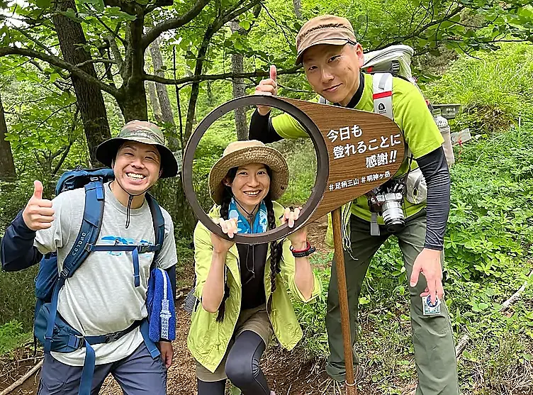 神明水に設置されているフォトプロップス