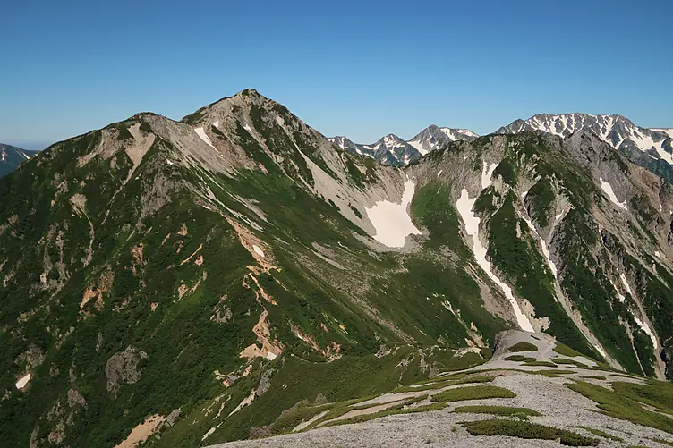 蓮華岳から見る針ノ木岳