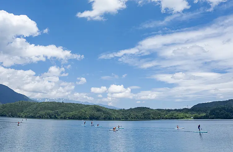 広大な自然を満喫しながらのSUP