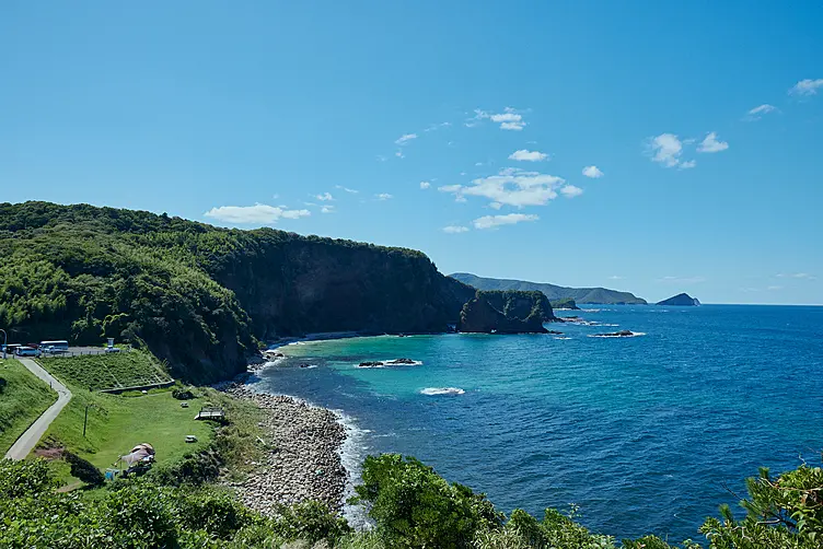 明屋海岸キャンプ場からの風景