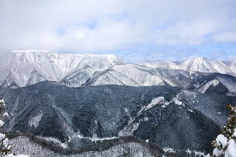冬の御池岳遠望