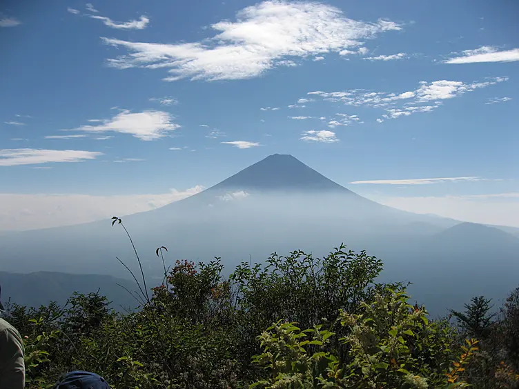 頂上からの富士山
