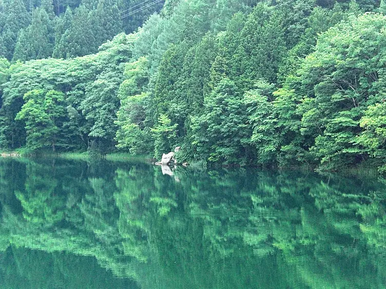 透明度の高い青木湖