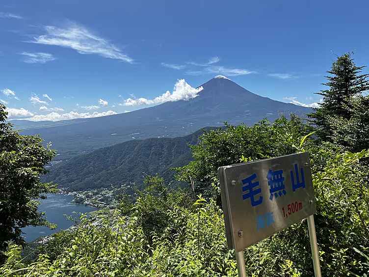 頂上からの富士山