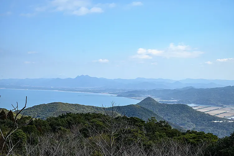 野間岳から眺める干拓と吹上浜