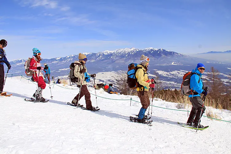スノーシューで雪上散歩