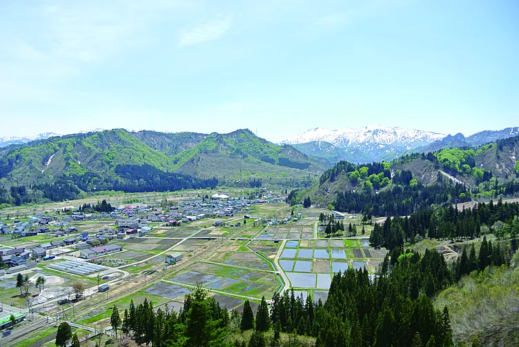 田園と里山の景色