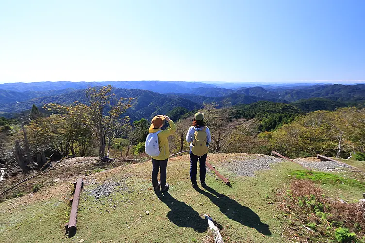 峰床山頂上