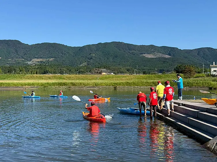 川内川でのカヌー体験