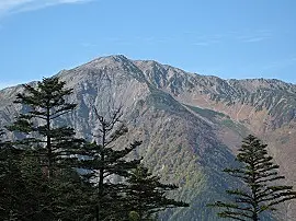 高山の遠景