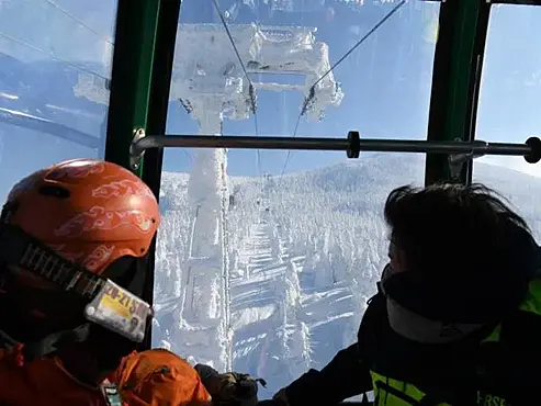 ロープウェイからの様子